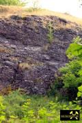 Melaphyrbrekzie bei Großörner nahe Hettstedt in Sachsen-Anhalt, (D) (9) 28.06.2015 Aufschluss 1 Hanganschnitte im Stockbachtal.JPG